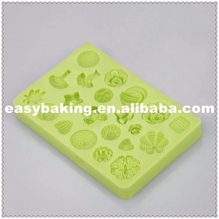 ES-7101 Variety Shapes of Flower Cake Decoration Fondant Silicone molds