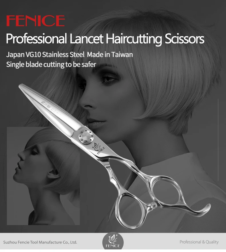 6 Inch Professional Wide Blade Hot Barber Hairdressing Scissors for Barbershop