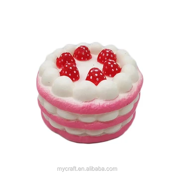 squishy strawberry cake