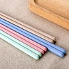 Wedding Gift Favor Washable Reusable Quality Promotional Wheat Straw Chopstick