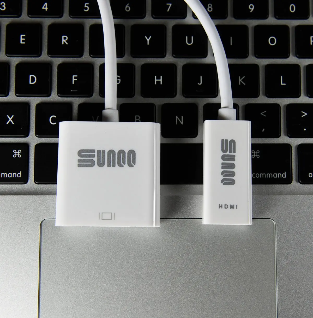 SUNQQ Bundle - Premium Mini DisplayPort (Mini DP) (Thunderbolt) to HDMI Female Adapter + Mini DisplayPort (Mini DP) (Thunderbolt) to DVI Cable