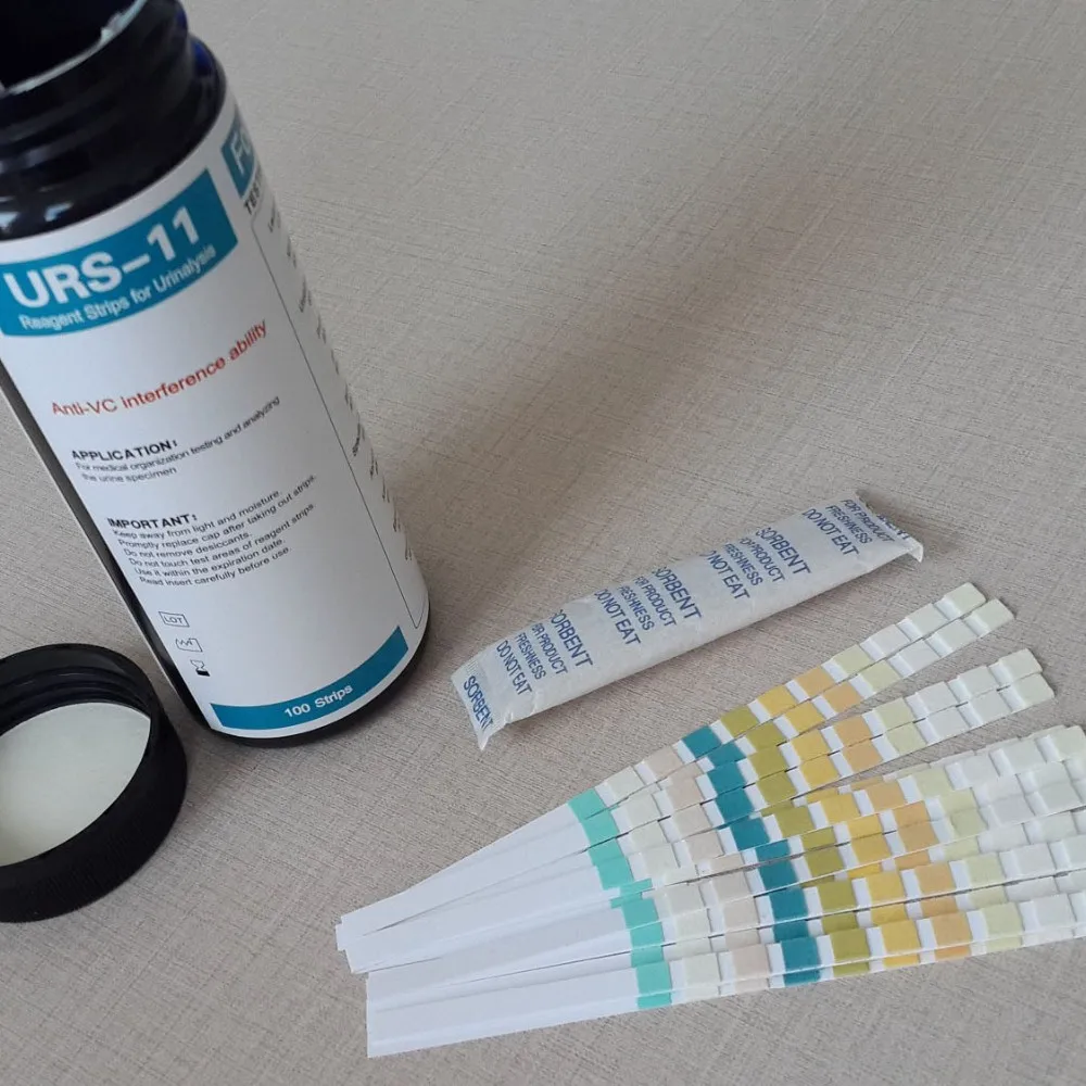 Low Price 11 Parameters Urine Test Strips,Urs11,Blood,Ph,Glucose