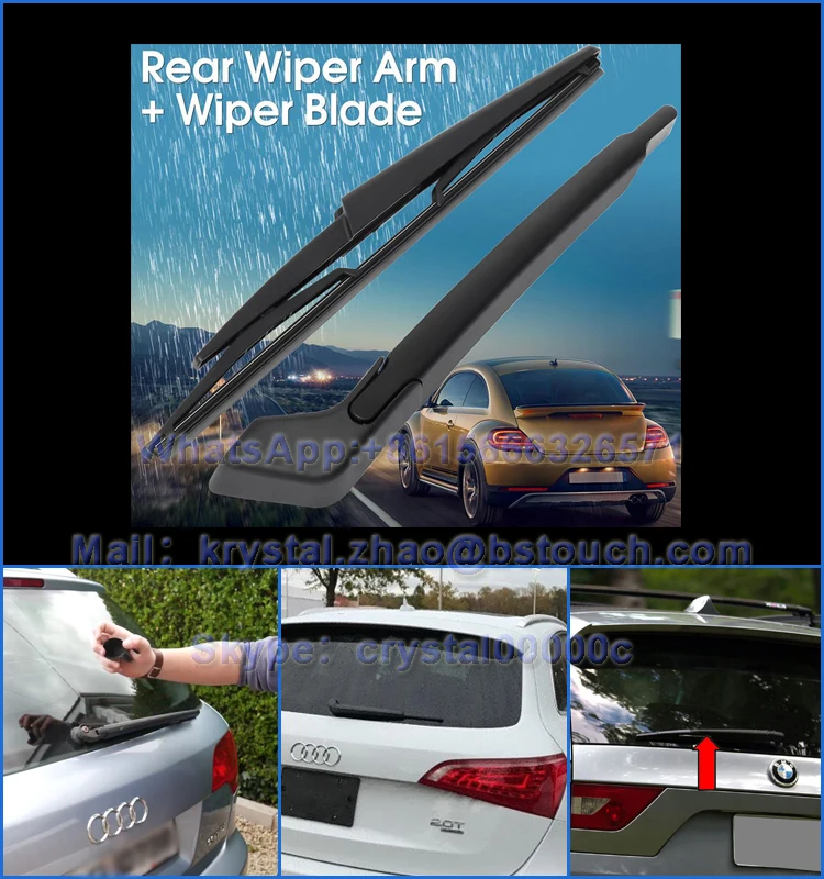 Back Windshield Wiper Arm Blade Set for Encore 2012-2019 Trax 2013-2019 Mokka 2013-2019 Cimoto 95915136 Rear Windshield Wiper Arm Set 