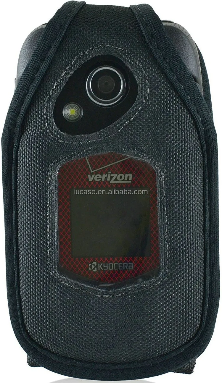 Custom Heavy Duty Water Resistant Ballistic Nylon Flip Phone Case For