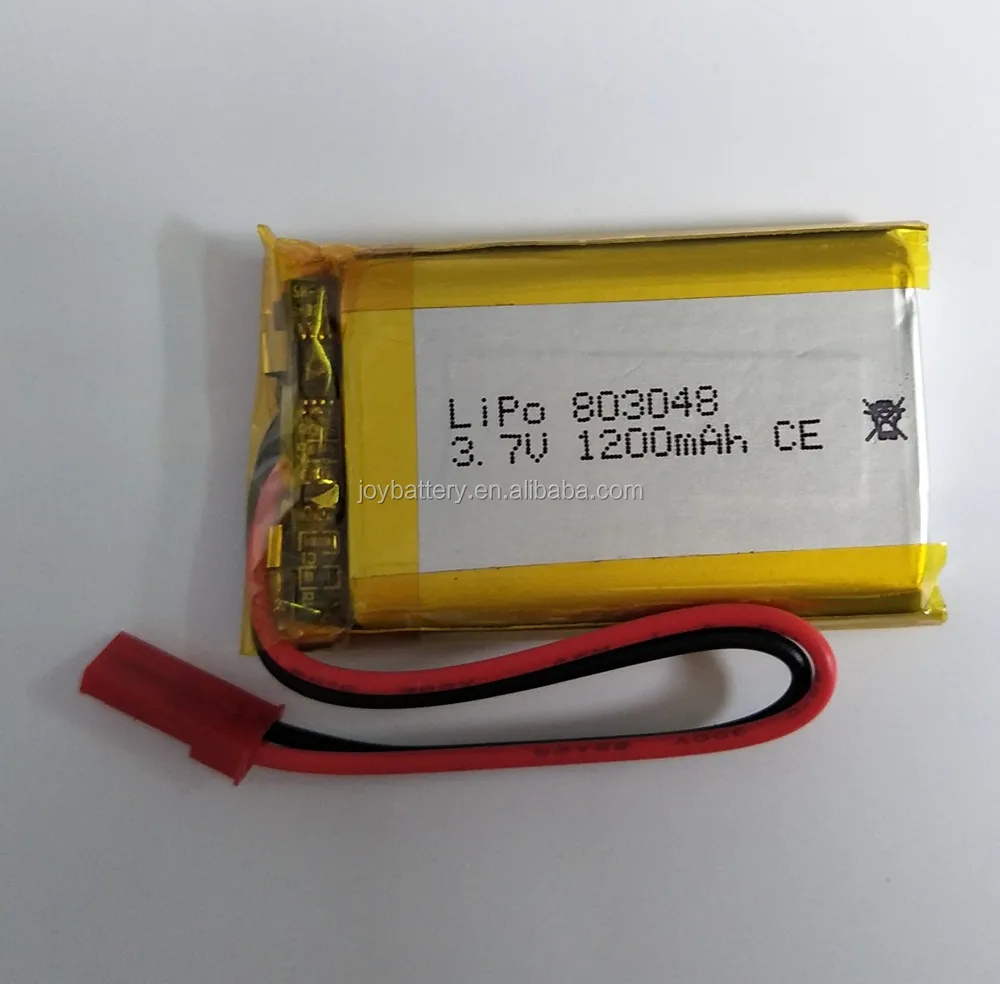 Lipo 803048 3.7v 1200mah Rechargeable Lithium Ion Polymer Battery With ...