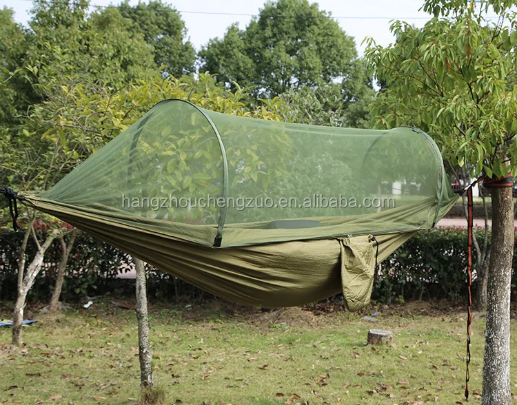 High-end 2 Person Camouflage outdoor camping Parachute cloth nets hammock tent,CZL-003 Anti mosquito net swing tent