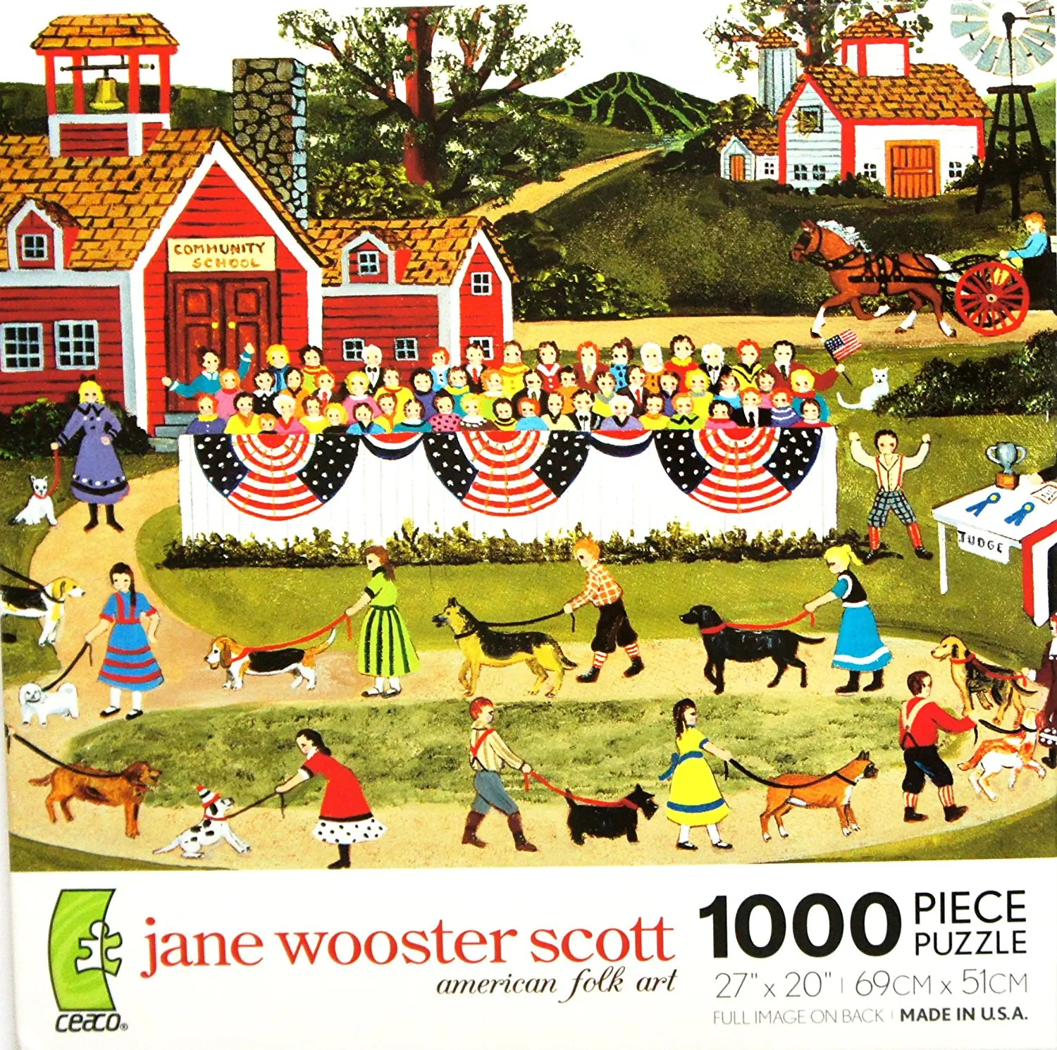 12 by Ceaco 1000 Piece Jane Wooster Scott Puzzle Tin Footprints in the Sand