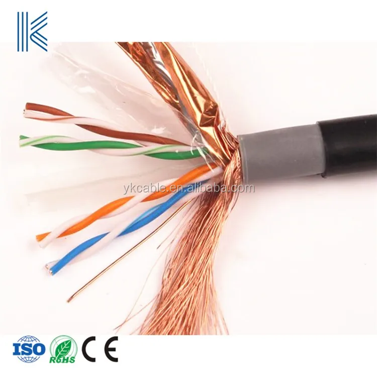 Professional Manufacturer Shielded Foiled Screened Sftp Cat 6e 6a Cable