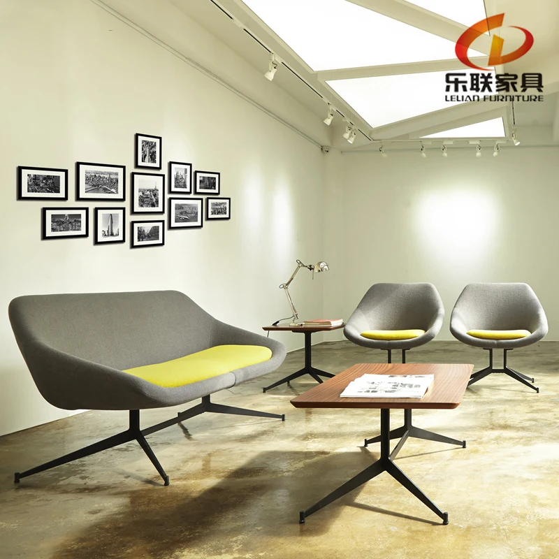 B323 a simple sala de espera diseño europeo colorido sillón sofá ... Sala Colorida diseño