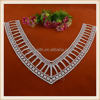 v shape neck design with lace