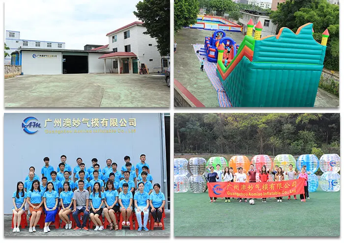 Half Red/ Blue Inflatable Bumper Bubble Soccer Ball With Window