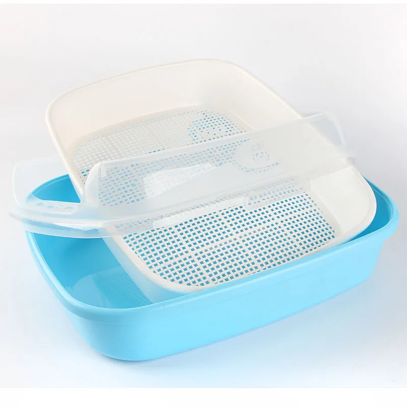2 Sifting Cat Litter Box Open Cat Litter Tray With Cover And Scoop ...