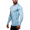 Long Sleeve Training Tee Blue Mens O Neck T Shirts Keep You Cool And Dry While Crushing Through Your Workouts