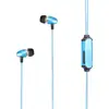 Visible Glowing LED in-Ear Earphone Light Up Stereo Headphone with Mic Lights Flashing to Music for all Mobile Phones