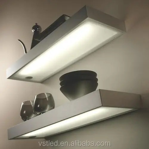 LED Kitchen Glass Shelf  Cabinet Light