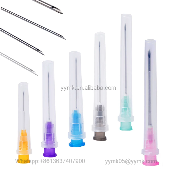 Hot Sale Disposable Plastic Hypodermic Syringe Needle 18g 21g 23g 29g