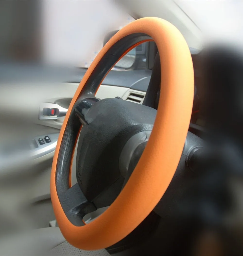 Wholesale Heat Resistant Silicone 13 Inch Good Steering Wheel Covers