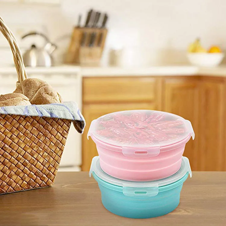 Silicone Foldable Lunch Box 4 Different Capacity New Product Ideas 2022