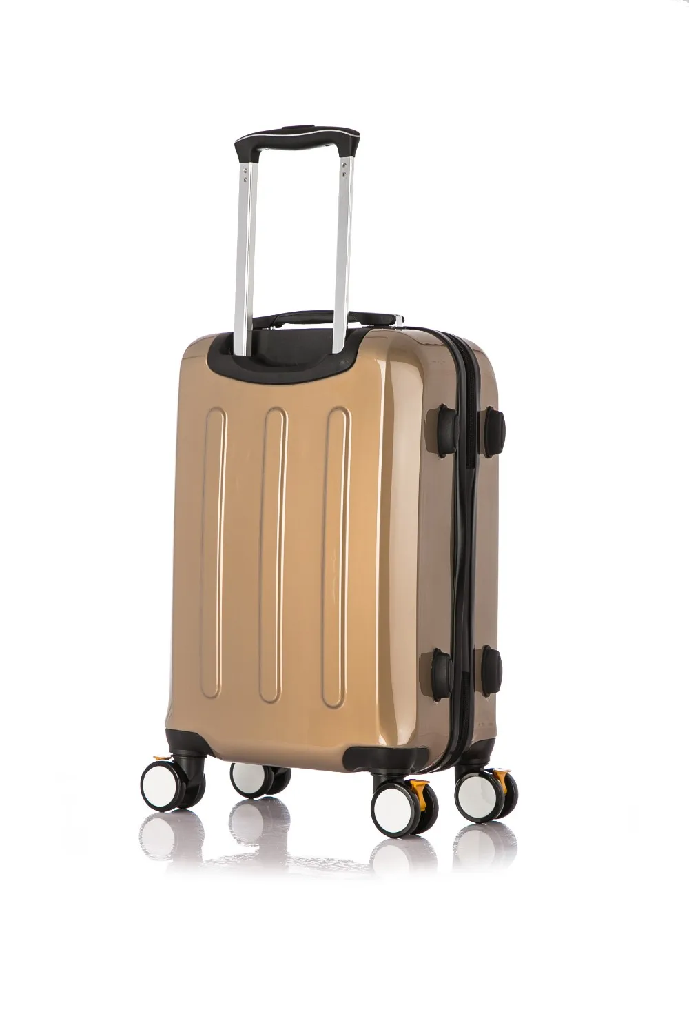 Goplus 3Pcs Luggage Set Lightweight Suitcase Hardside Travel Suitcase 20 24 28 ABS PC Travel Trolley Case w/Coded Lock Gray 