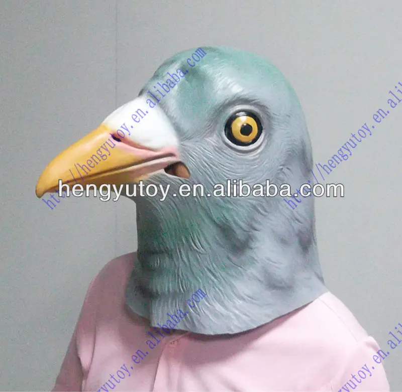 Latex Full Head Animal White Dove Bird High Quality Fancy Party Masks