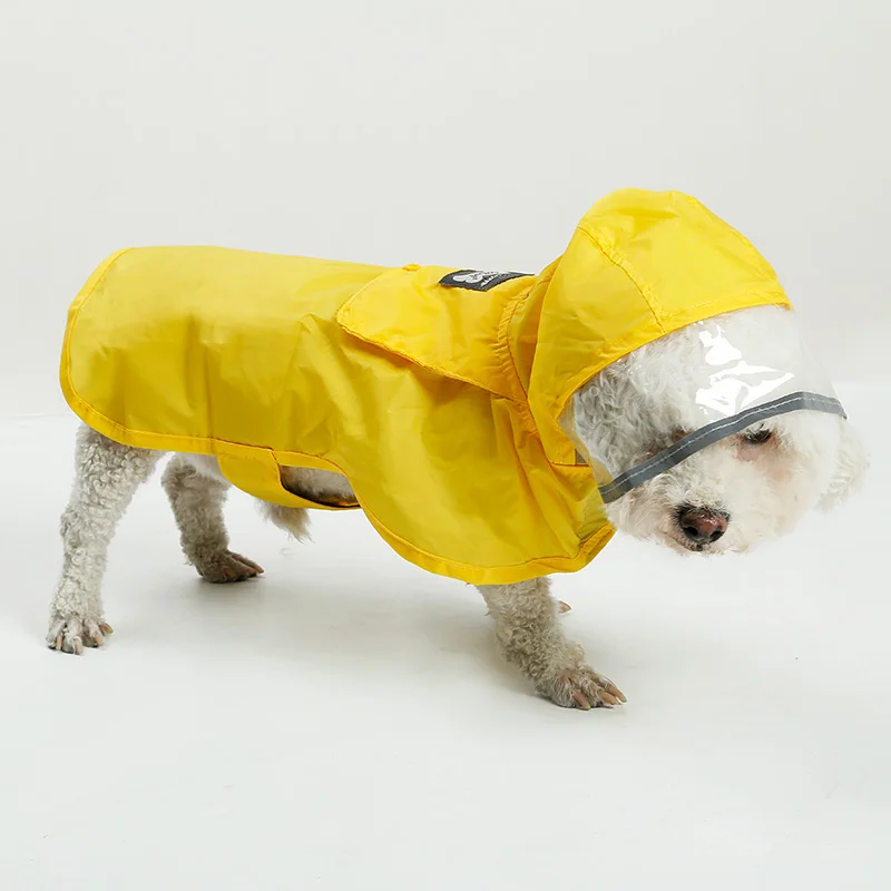 Portable Rain Coat For Dog Large Pet Poncho Clothes Waterproof Dog
