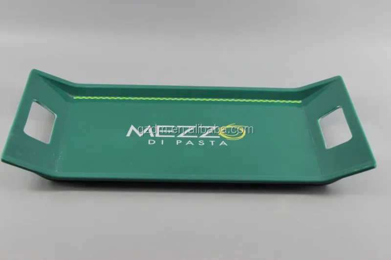 Melamine Serving Tray With handle , Melamine food tray