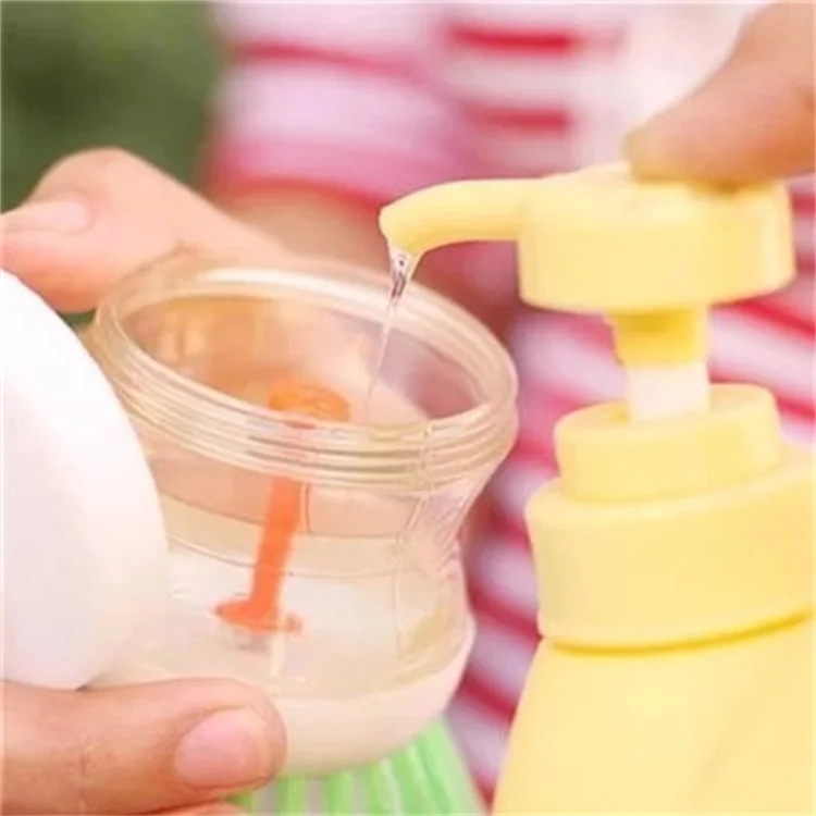 Kitchen Tools Add Cleaning Liquid Multicolor Plastic Hydraulic Washing Brush