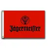 Jagermeister Flags Banner 3X5FT-90X150CM 100% Polyester,Canvas Head with Metal Grommet,Used Both Indoors and Outdoors (red)