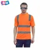 Safety T Shirt Safety Orange T-Shirt with Reflective Bands Wholesale Field Tee