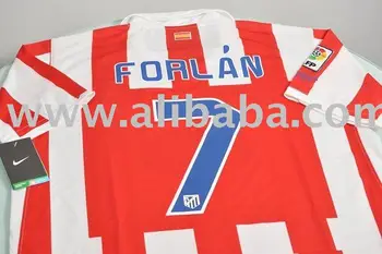 Atletico Madrid Home Jersey Forlan 10 