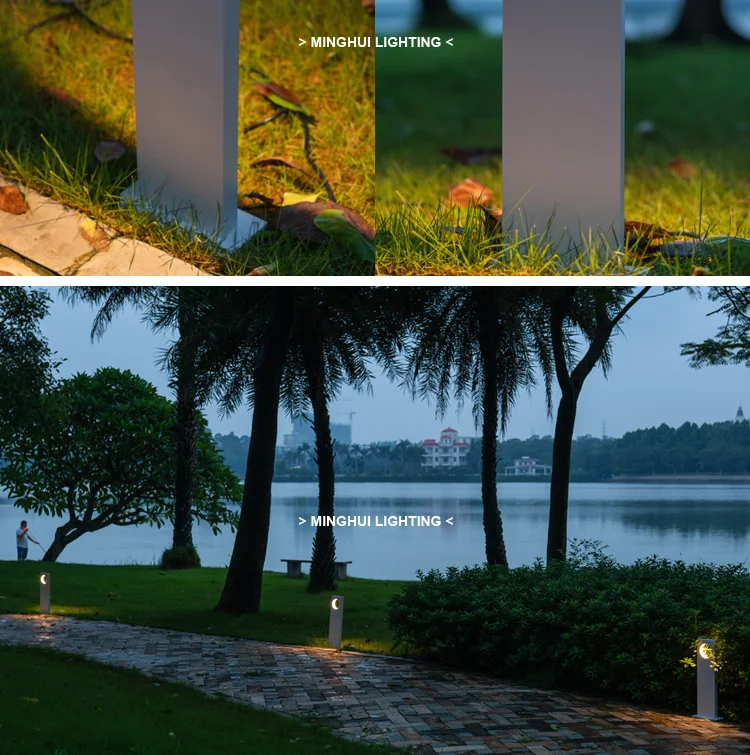 Decorative IP65 Waterproof LED Bollard Light Landscape COB Garden Bollard Outdoor Lighting