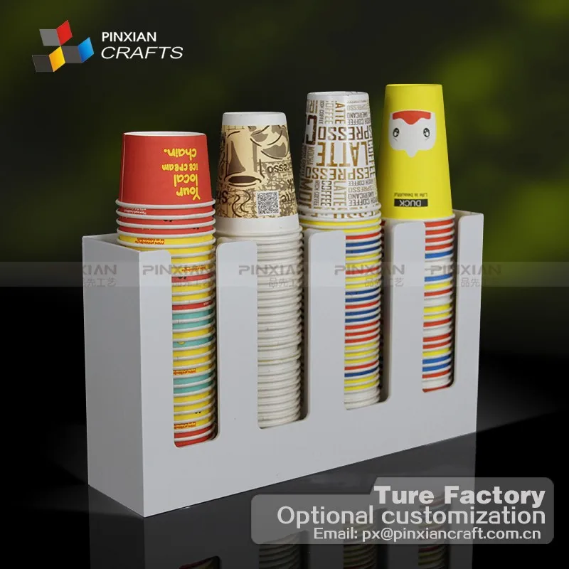 Kaffee Shop Liefert Acryl Kaffee Tasse Halter Papier Tasse Dispenser