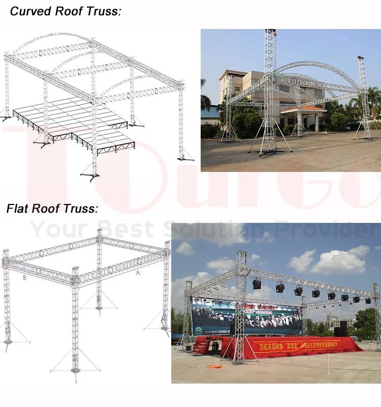 Aluminum Alloy Triangular Lighting Truss Display for Stage/Exhibition/Wedding