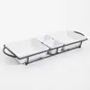 4 Piece Gracious Dining Rectangular Serving Set Ware with Metal Rack