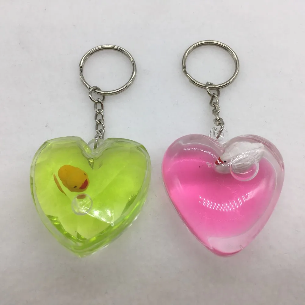 Bear Shape Acrylic Liquid Keychain Glitter Fluid Inside Keyring - Buy ...