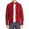 Wholesale Clothes Men Spring Fashion Design Zipper Up Simple Red Casual Bomber Jacket