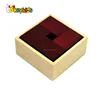 Wholesale luxurious tone educational puzzle toy wooden unlock toy for 2 years old baby W11C052