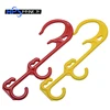 Fluorescent color electrical plastic lead hook for safety work