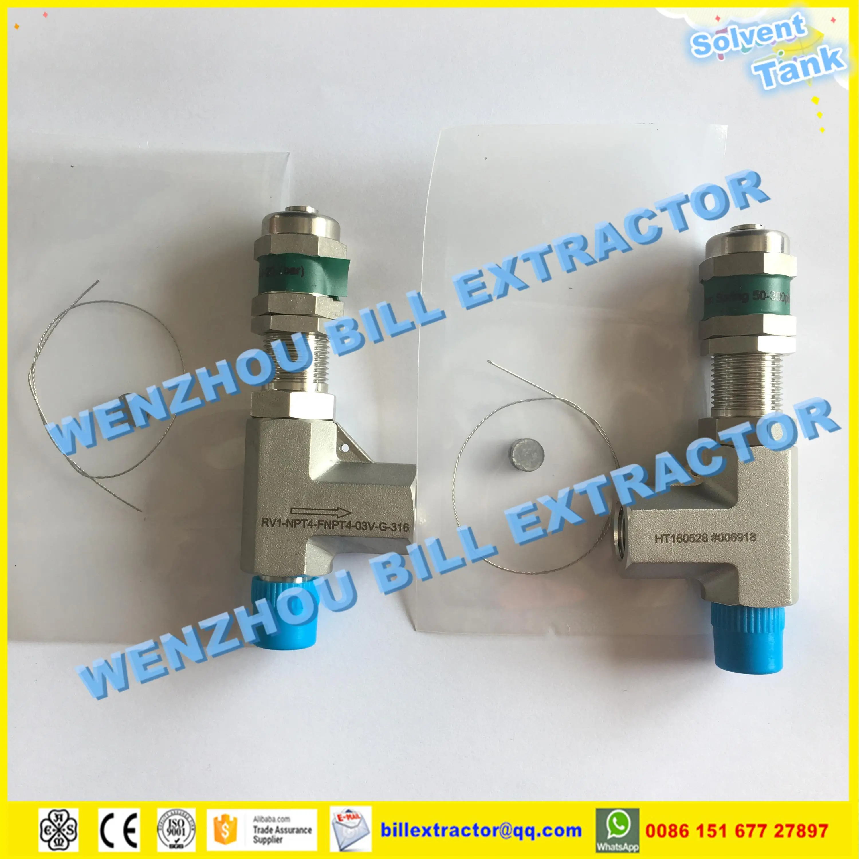 Stainless Steel 3000psi Pressure Relief Valve Npt Bspt 1/4" 3/8" 1/2