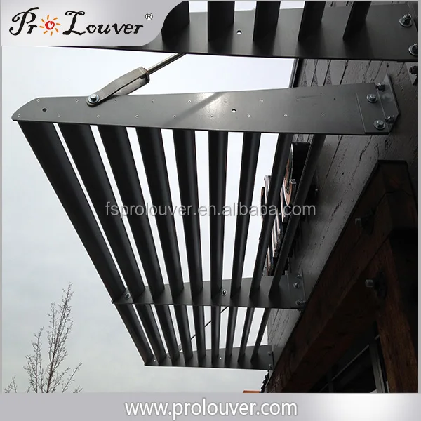 Powder Coating Exterior Sun Louver Aluminum Aerofoil Louver Canopy
