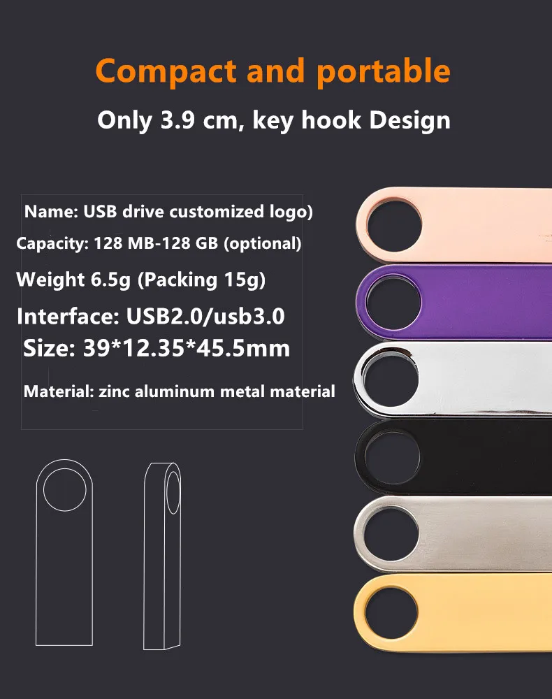 2018 Custom LOGO with sam sung chip 3.0 1GB 2GB 4GB 8GB 64GB 128GB USB Flash Drive - ANKUX.COM