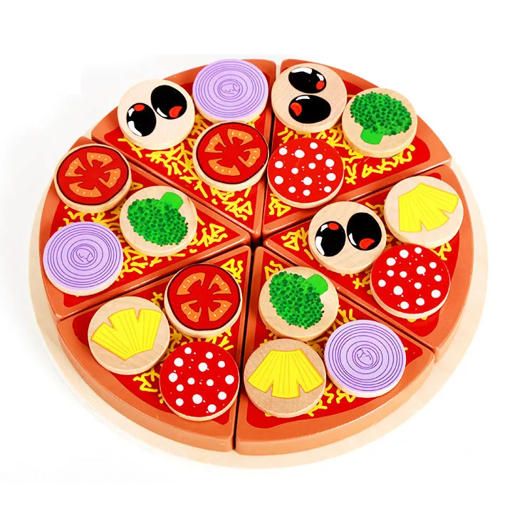 toy wooden pizza