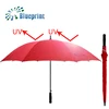custom red 29inches golf umbrella with uv agent wholesale