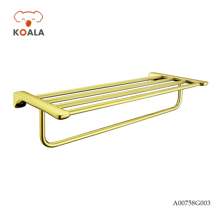 Hotel Style Metal Wall Mounted Folding Expanding Towel Rack for Bathroom