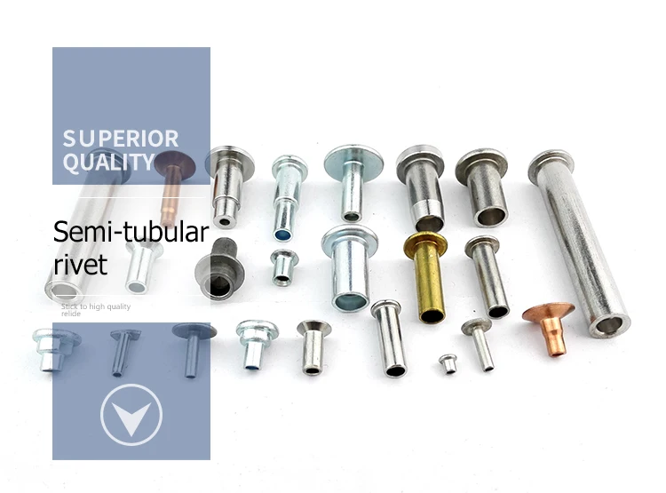 Semi Tubular Rivet Iron And Aluminum Brass Custom Rivet Buy Custom