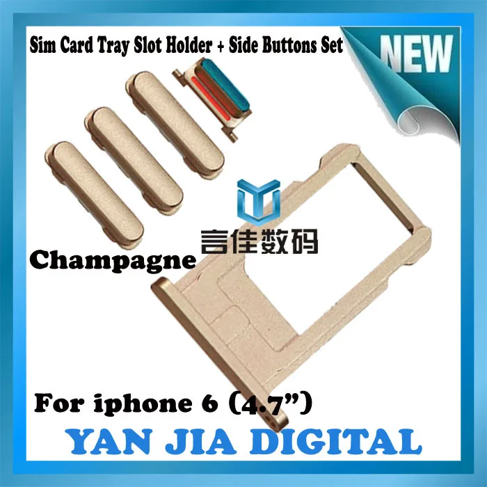 Factory price replacement sim card tray holder slot for iphone 6