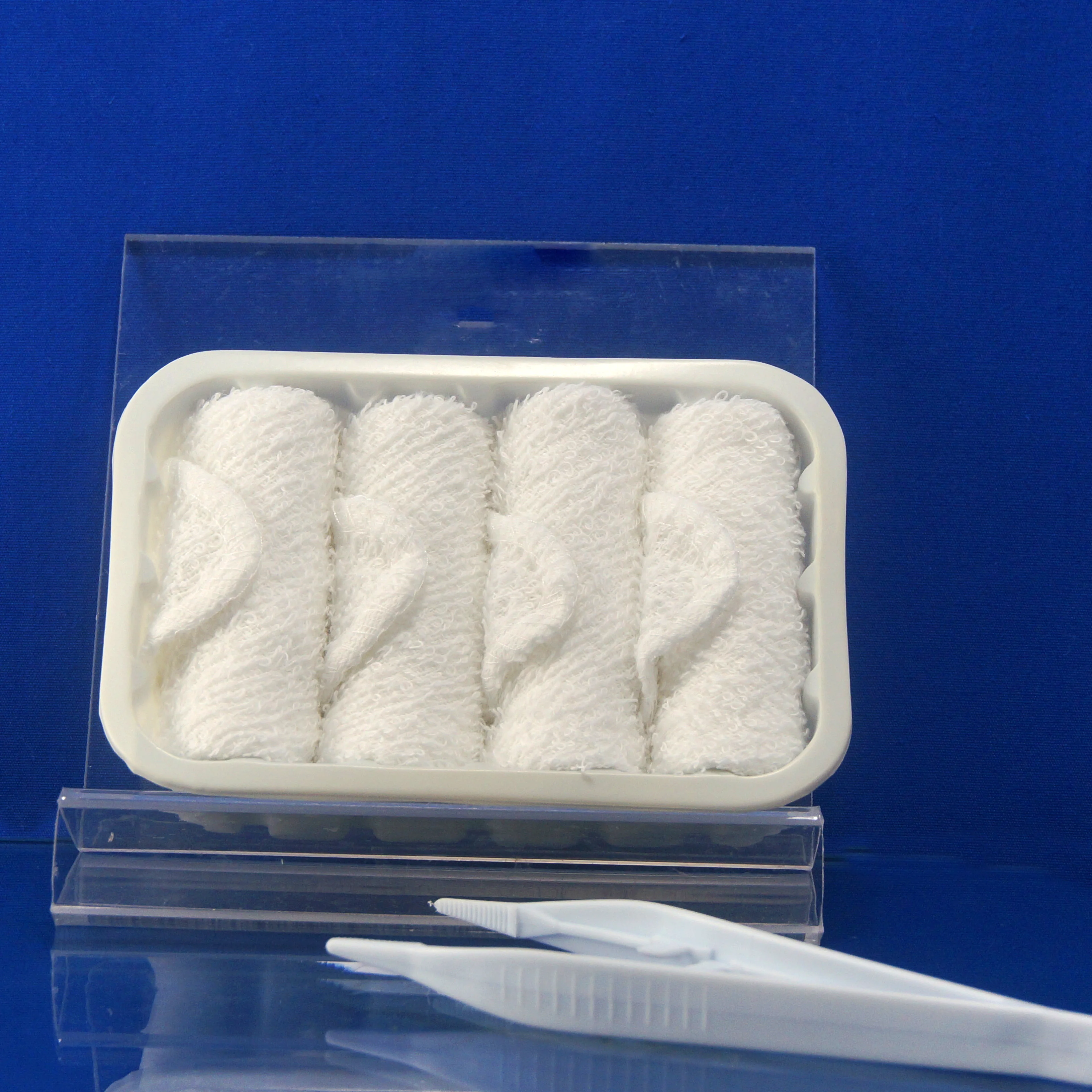 aircraft disposable high quality white cotton rolled towel