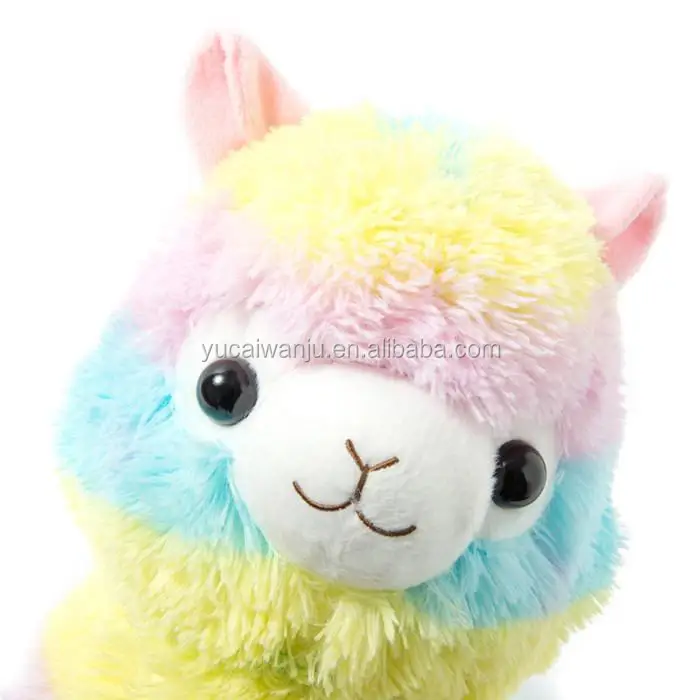 colorful llama stuffed animal