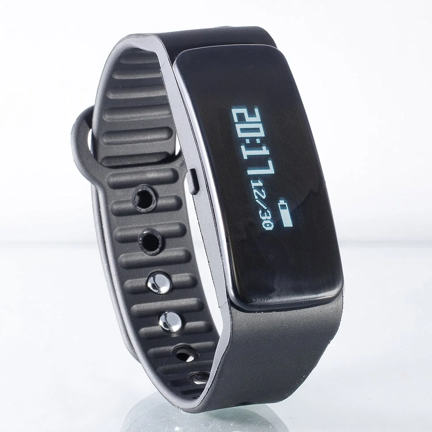 Fitness Tracker Smart Band Aractive w/Sleep Monitor, Calorie Counter, Pedometer, Bluetooth & Call/SMS Reminder - helps you track your activity – Stylish Black.