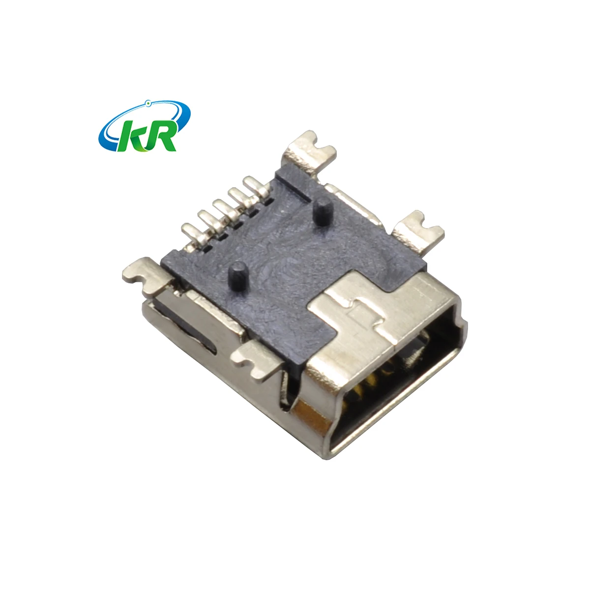 Mini Usb 2.0 Type B Female Port 5 Pin 180 Degree Smd Smt Pcb Phone Jack